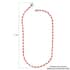 Ethiopian Welo Opal and Mediterranean Coral Tennis Necklace 18 Inches in Rhodium Over Sterling Silver 16.15 ctw image number 4