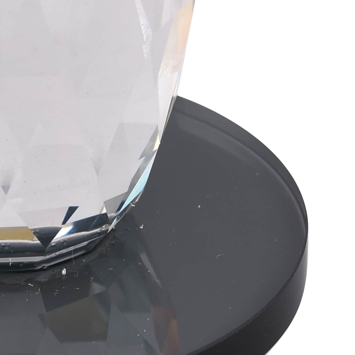 Black Round Cup Crystal Candle Holder image number 5