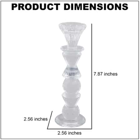 Cylindrical Crystal Stacked Ball Candle Holder image number 3