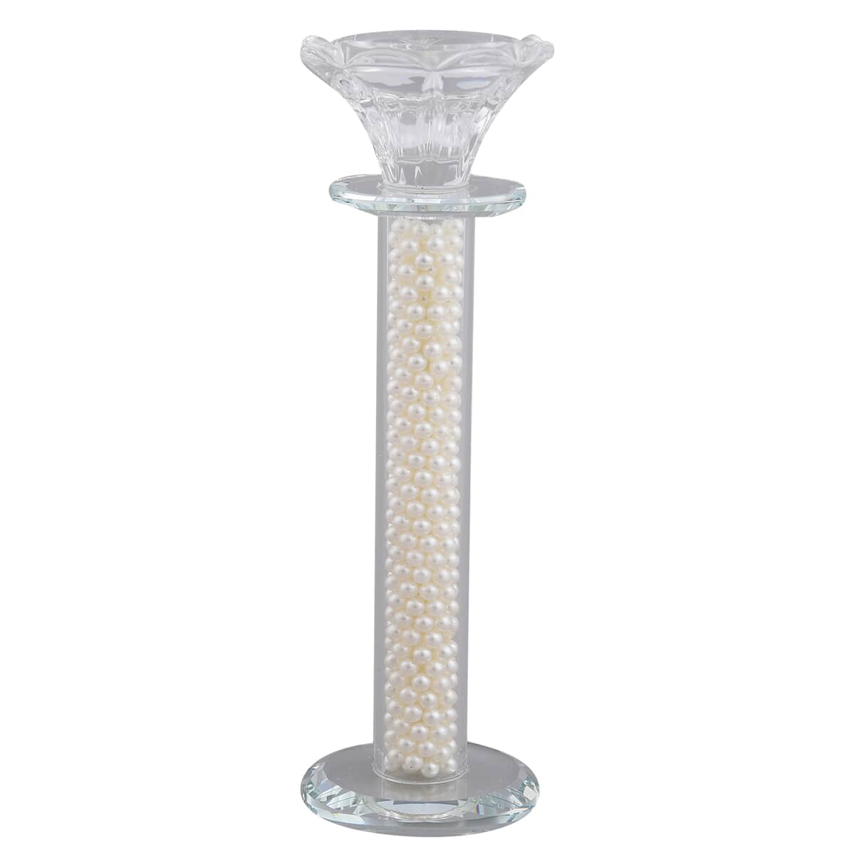 Cylindrical Crystal Flameless Candle Holder image number 0