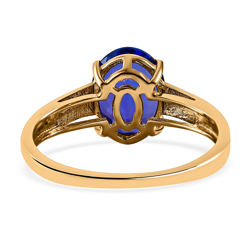 AAA Tanzanite 2.68 ctw Ring in 14K Yellow Gold (Size 11.5)