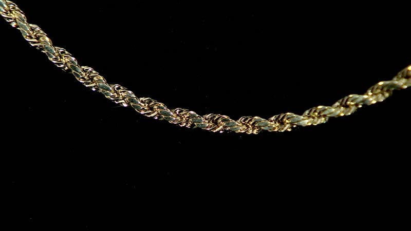 14K Yellow Gold 2.5mm Rope Chain Necklace 24 Inches 4.15 Grams