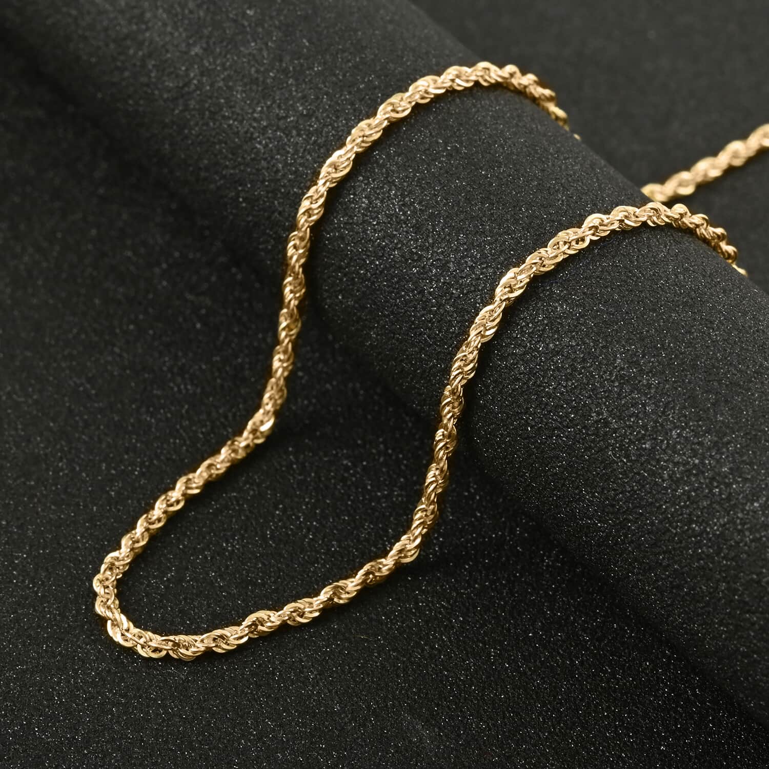 Buy 10K Yellow Gold 3mm Rope Necklace 30 Inches 6.1 Grams at ShopLC.