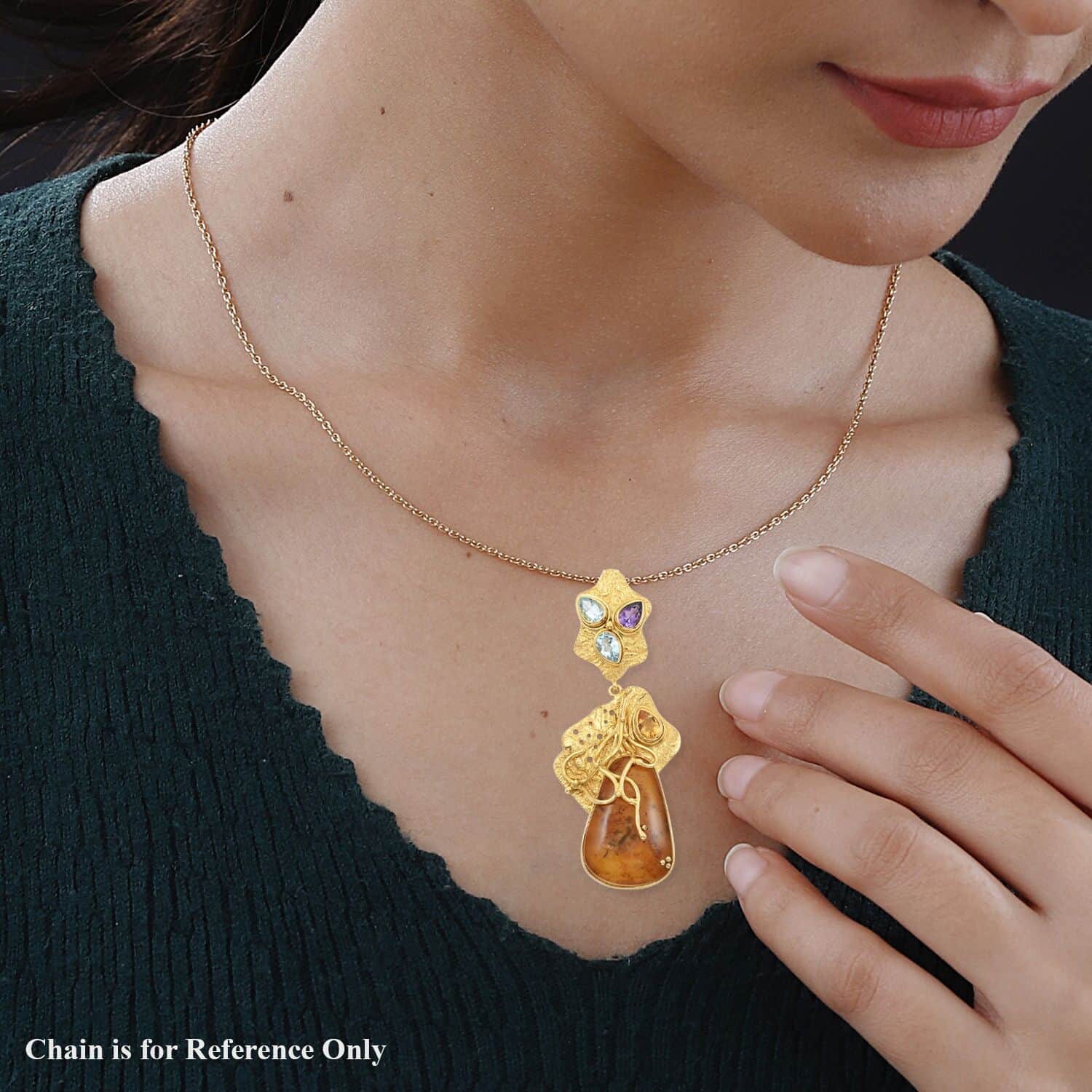 Lemon vines sale amber necklace