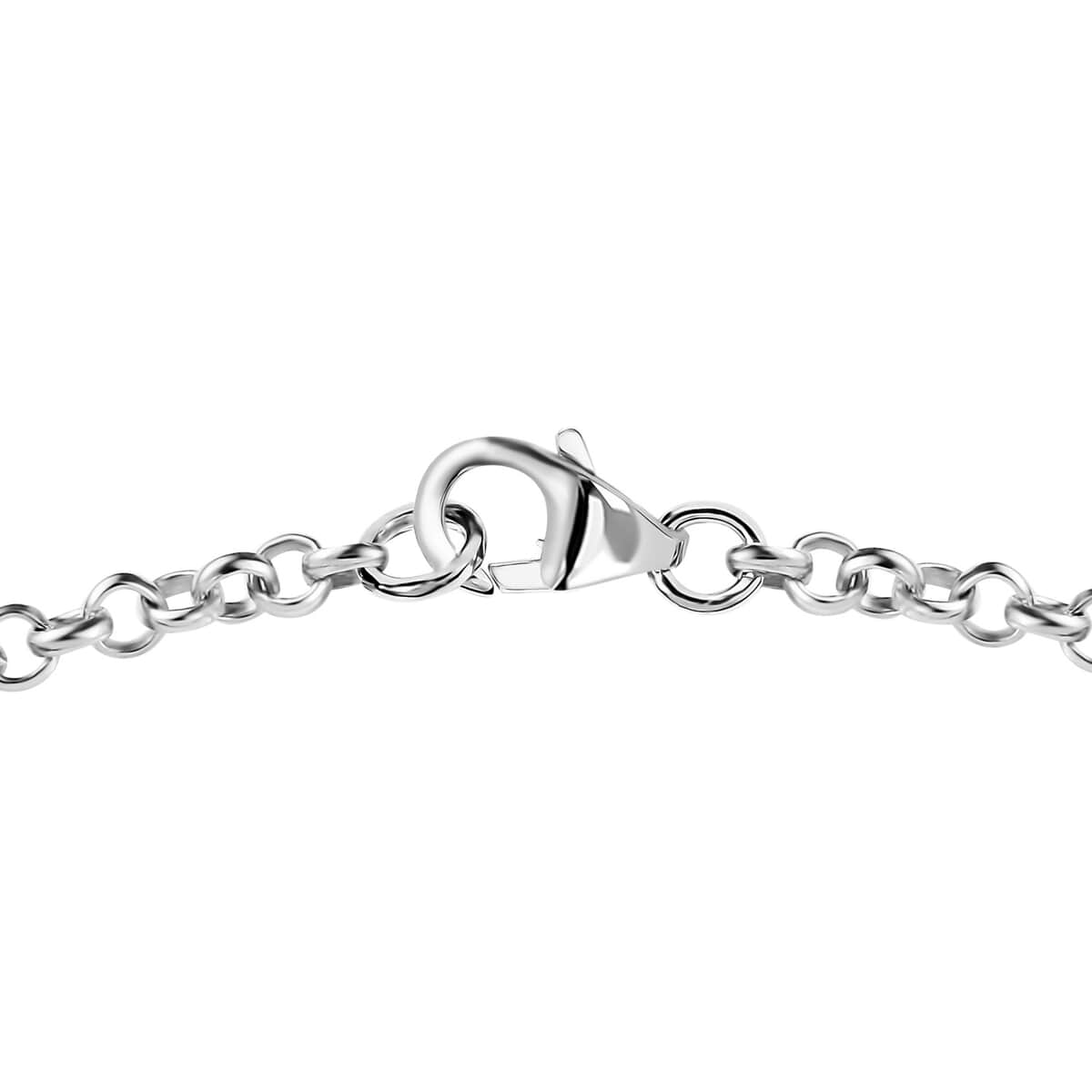 Moissanite 0.90 ctw Starburst Bracelet, Star Bracelet in Platinum Over Sterling Silver (7.25 In) 0.90 ctw image number 3