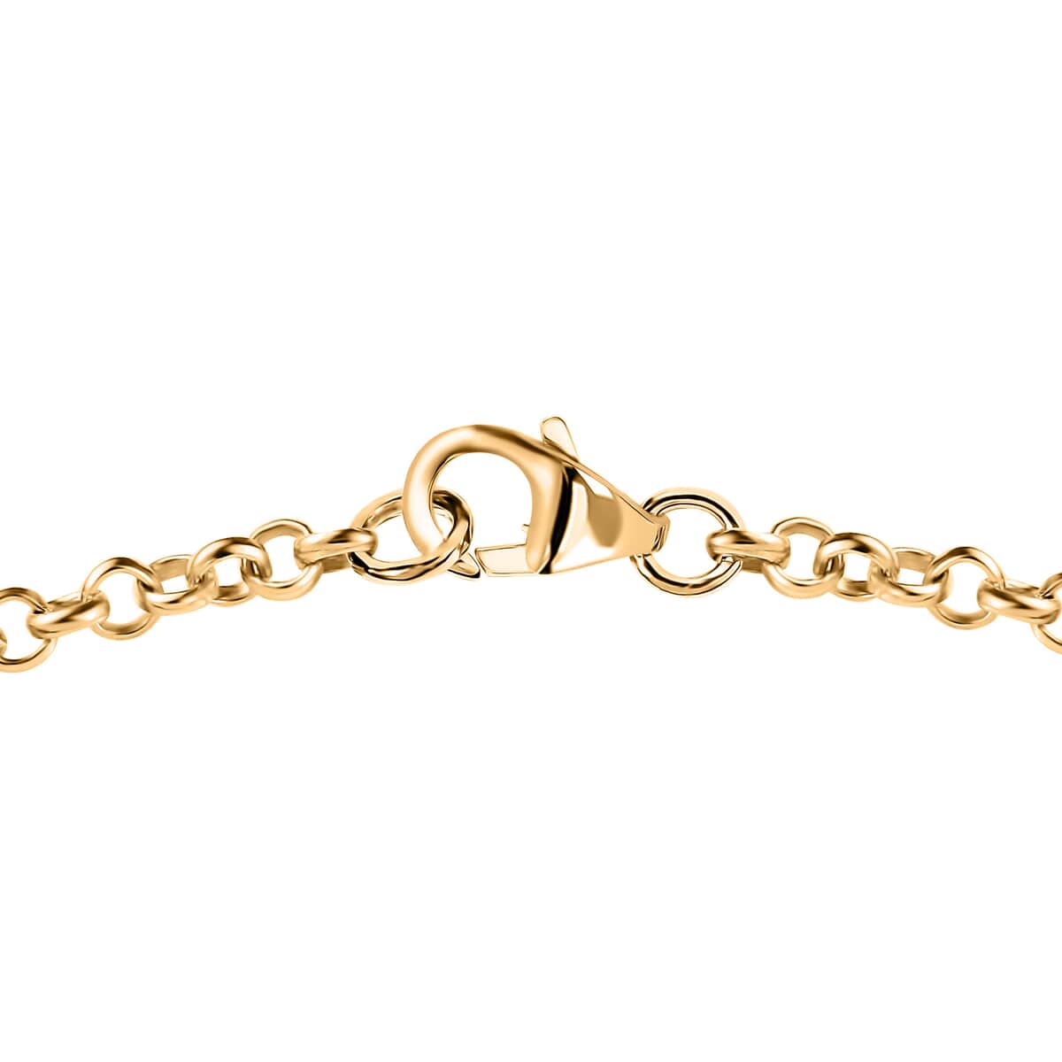 Moissanite Evil Eye Protector Station Bracelet in Vermeil Yellow Gold Over Sterling Silver (7.25 In) 0.85 ctw image number 3