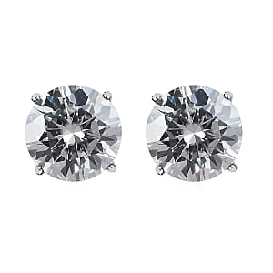 Moissanite 1.85 ctw Stud Earrings in 14K White Gold