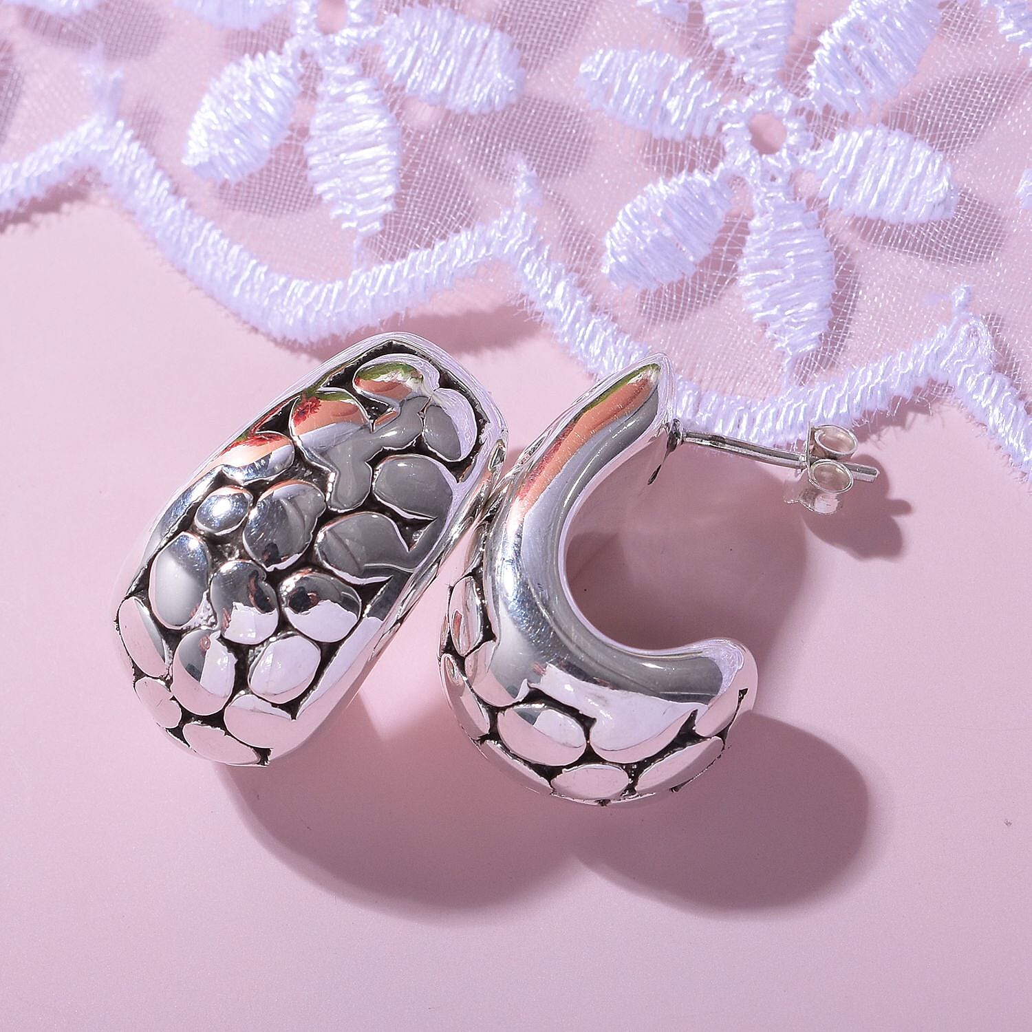 Sterling Silver Earrings 7.09 Grams