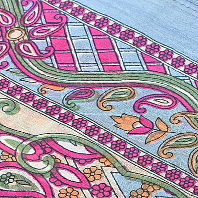 Multi Luxury Silk Decorative Scarf