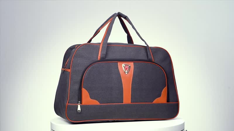 Black Stylish and Practical Canvas Duffle Bag (20.9"x13.3"x7.48")