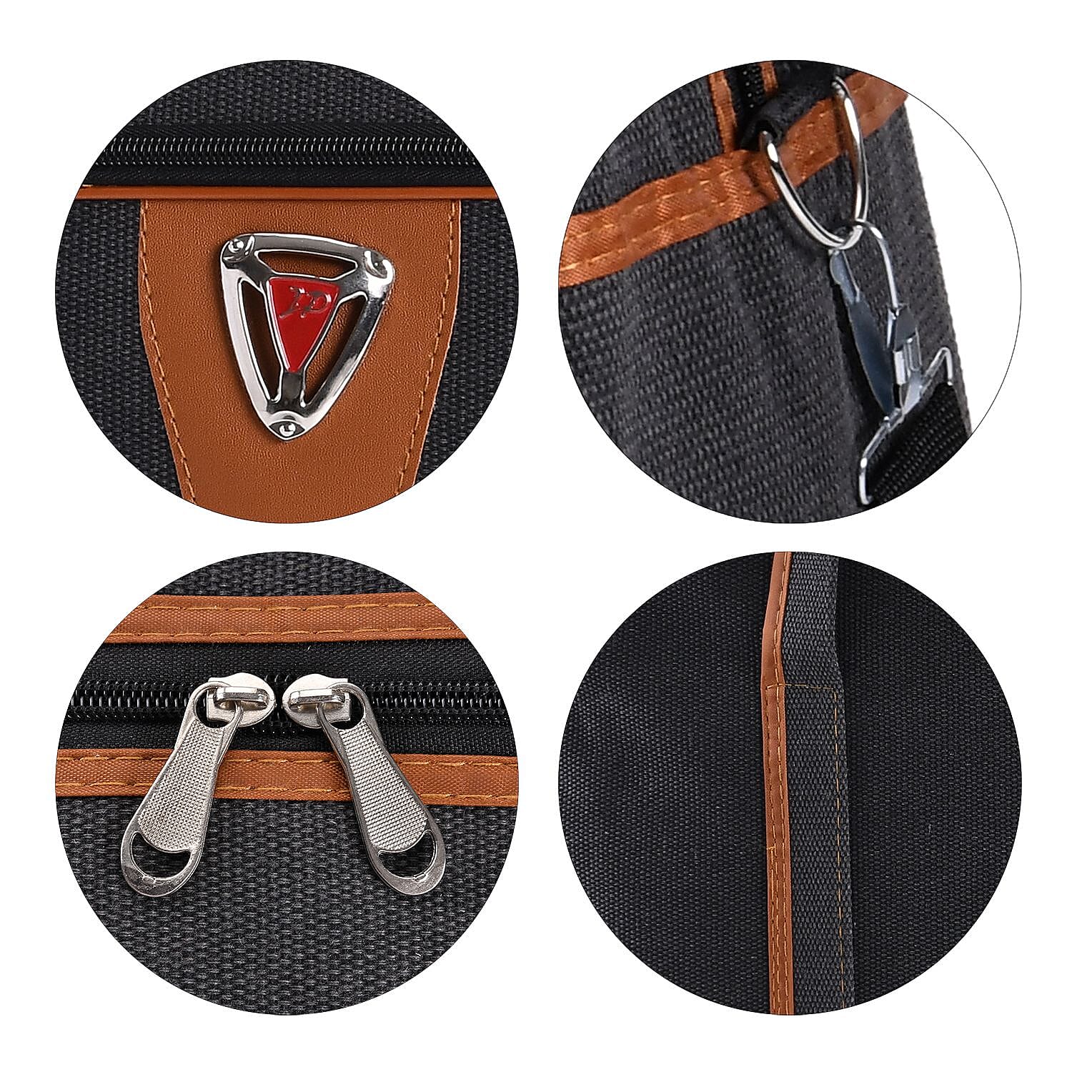 Black Stylish and Practical Canvas Duffle Bag
