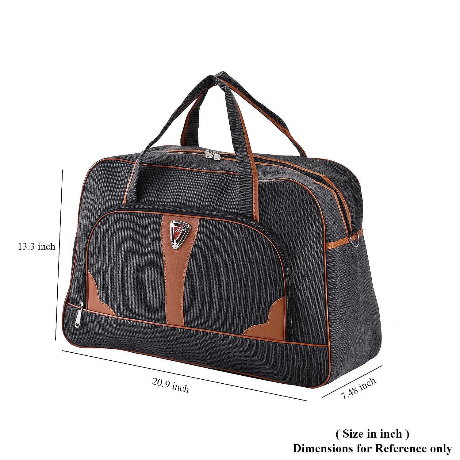 Black Stylish and Practical Canvas Duffle Bag