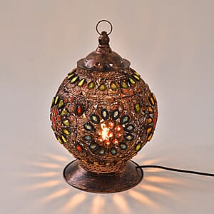 Antique Droplet Shaped Lamp in Bronze Plating (UL Plug ) & (E26 Bulb Not Included)
