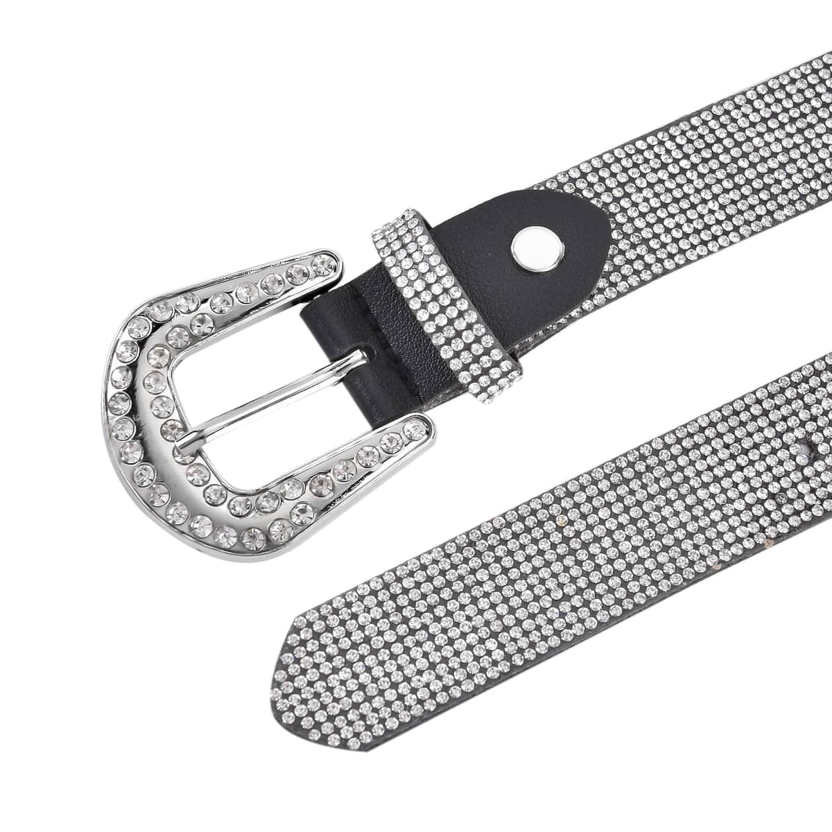 Silver Color Crystal Belt with Buckle (47.2") image number 1