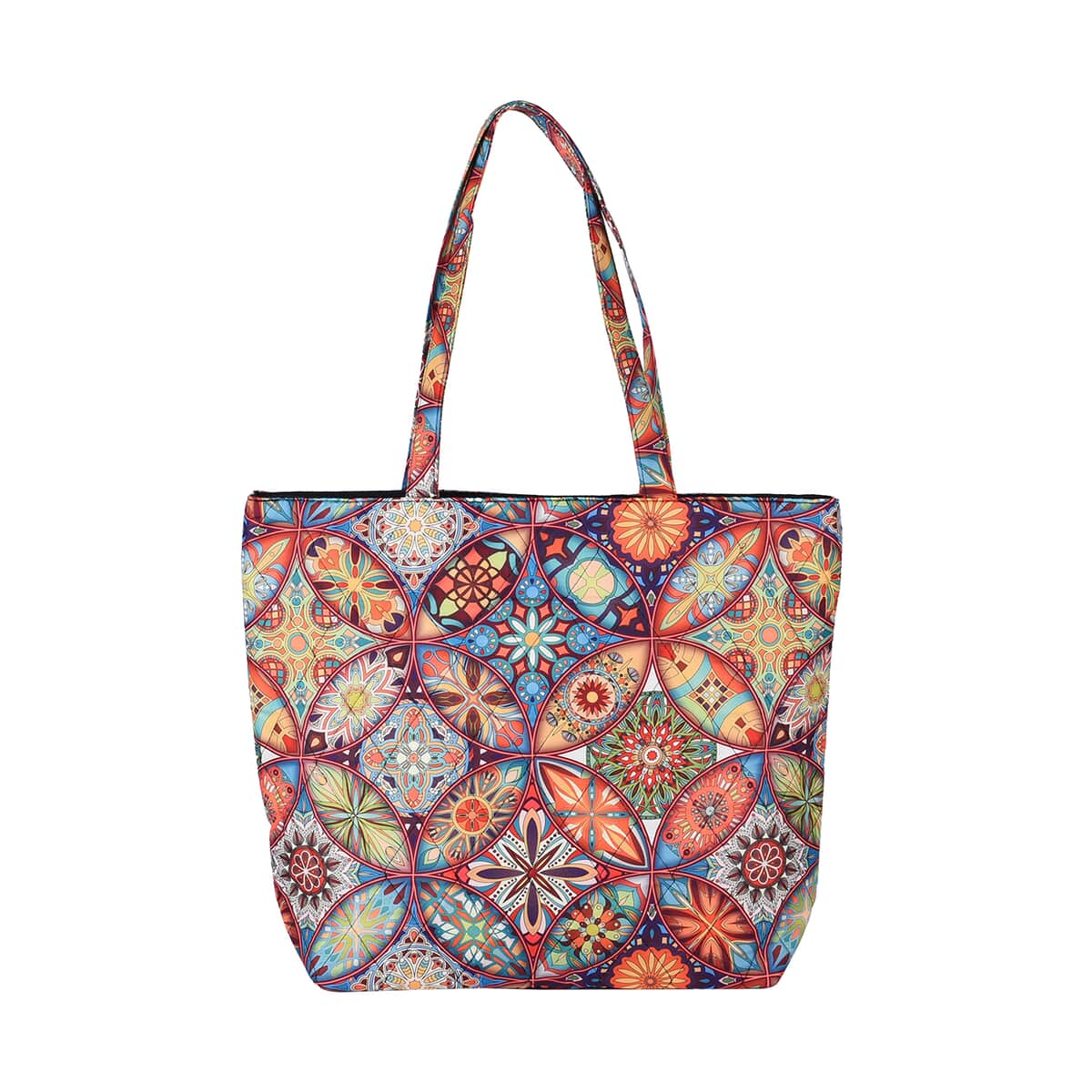 Multi Color Kaleidoscope Pattern Tote Bag image number 0