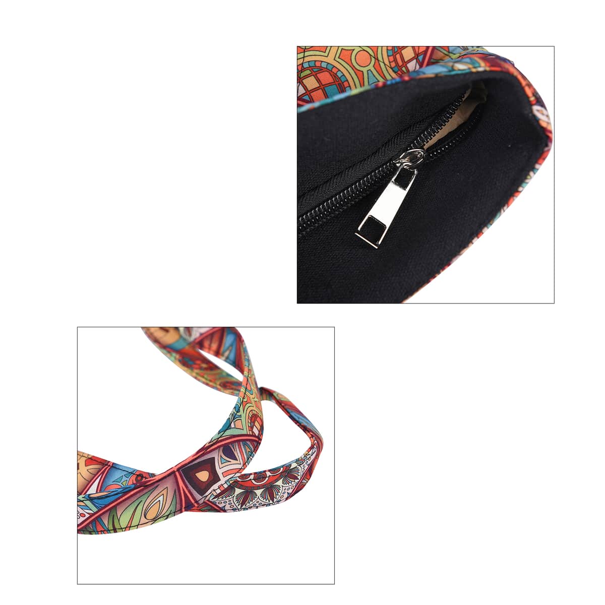 Multi Color Kaleidoscope Pattern Tote Bag image number 4