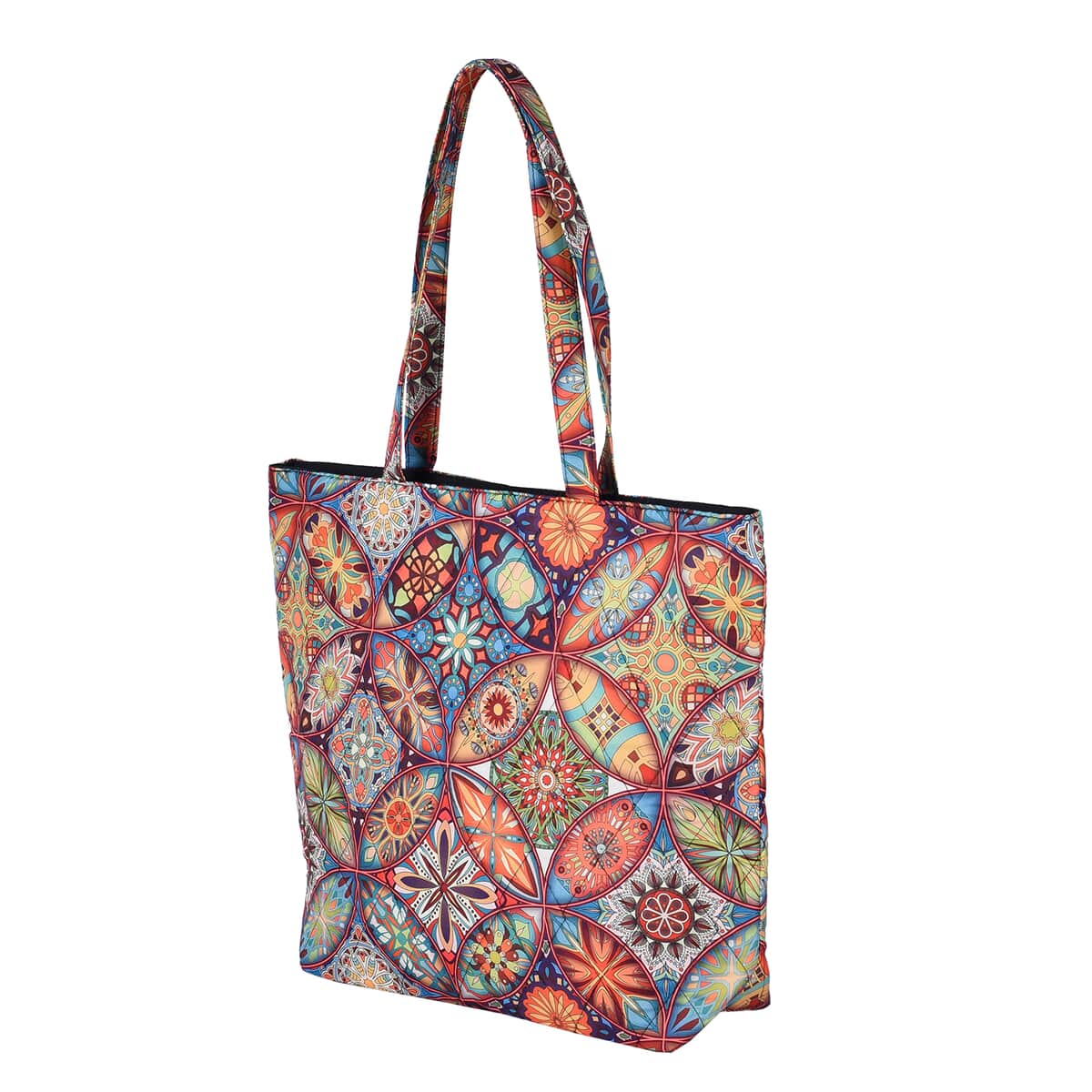 Multi Color Kaleidoscope Pattern Tote Bag image number 6