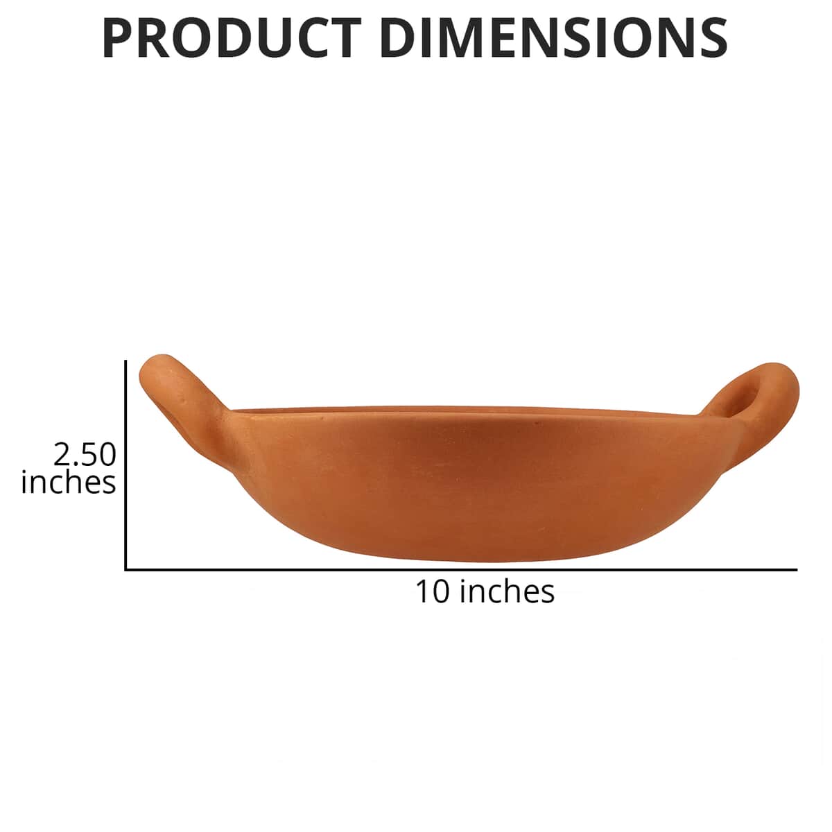 Handcrafted, Eco-friendly, Reusable, Made in India, Terracota Earthern Clay Deep Pan For Cooking And Serving image number 3