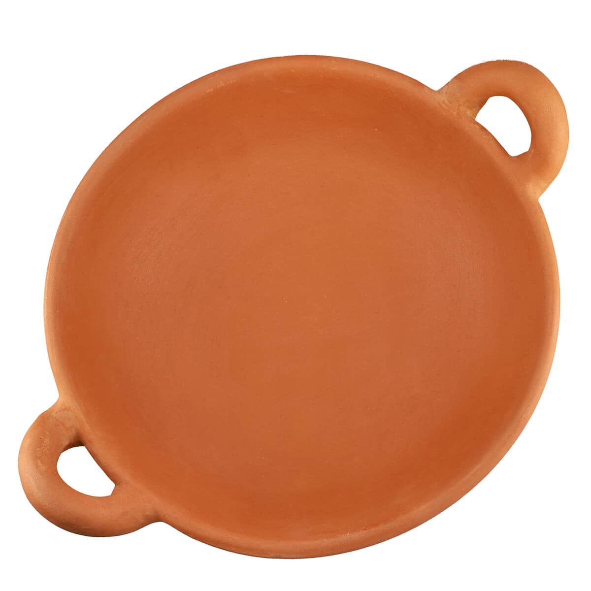 Handcrafted, Eco-friendly, Reusable, Made in India, Terracota Earthern Clay Deep Pan For Cooking And Serving image number 5