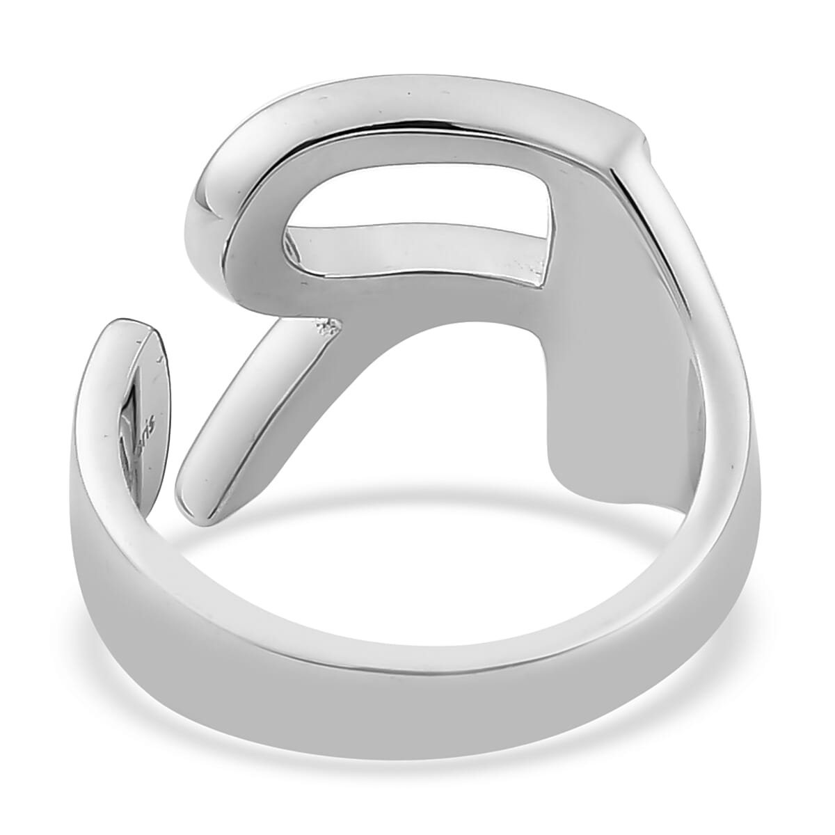 Personalized Initial R Ring in 18K YG Plated and Platinum Bond (Size 10.0) image number 4