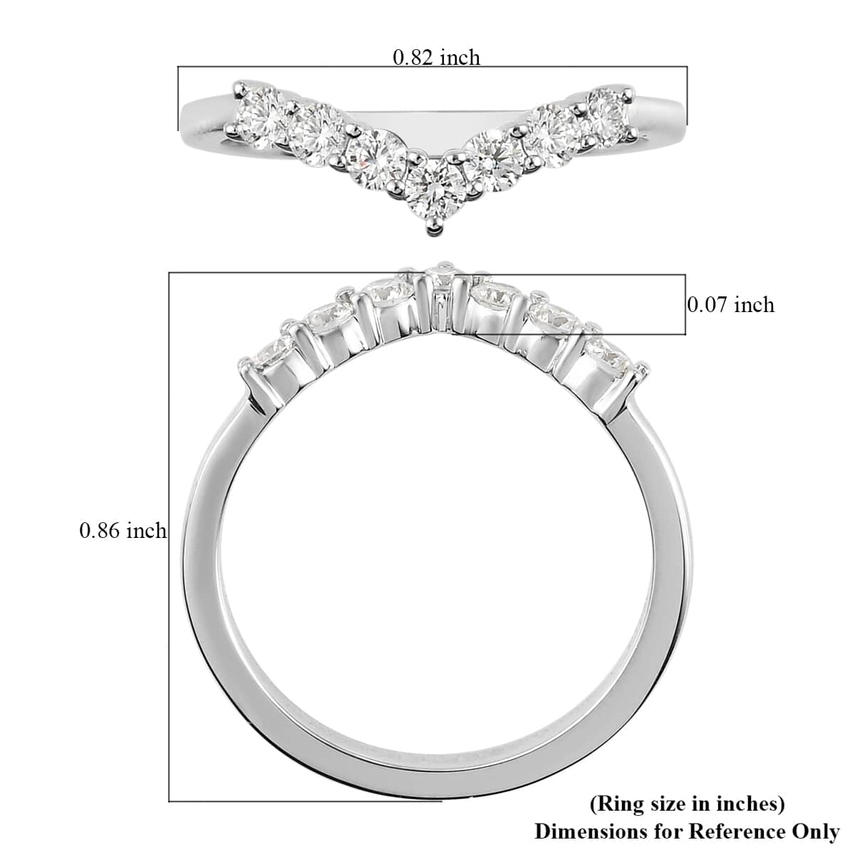 RHAPSODY 950 Platinum Diamond Carving Cut E-F VS Ring  4.10 Grams 0.50 ctw image number 5