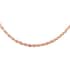 OTTOMAN TREASURE Italian 10K Rose Gold 1.75mm Diamond Cut Rope Necklace 30 Inches 3.75 Grams image number 0