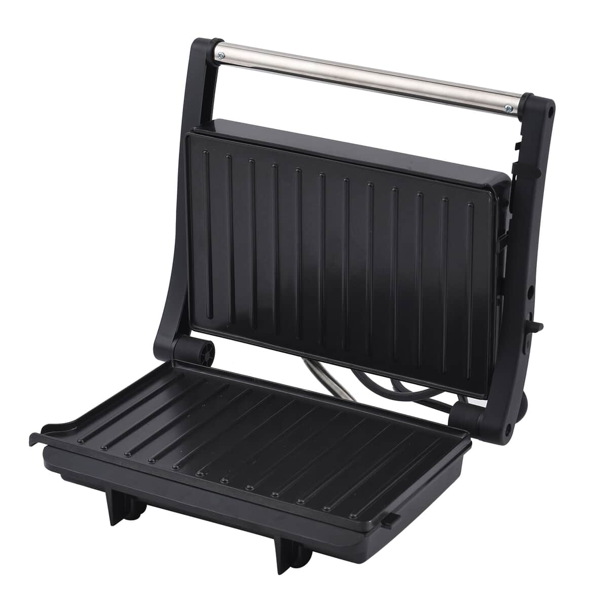 Homesmart Black 2-Slice Press Grill with Non-Stick Coating and Floating Hinge System image number 5