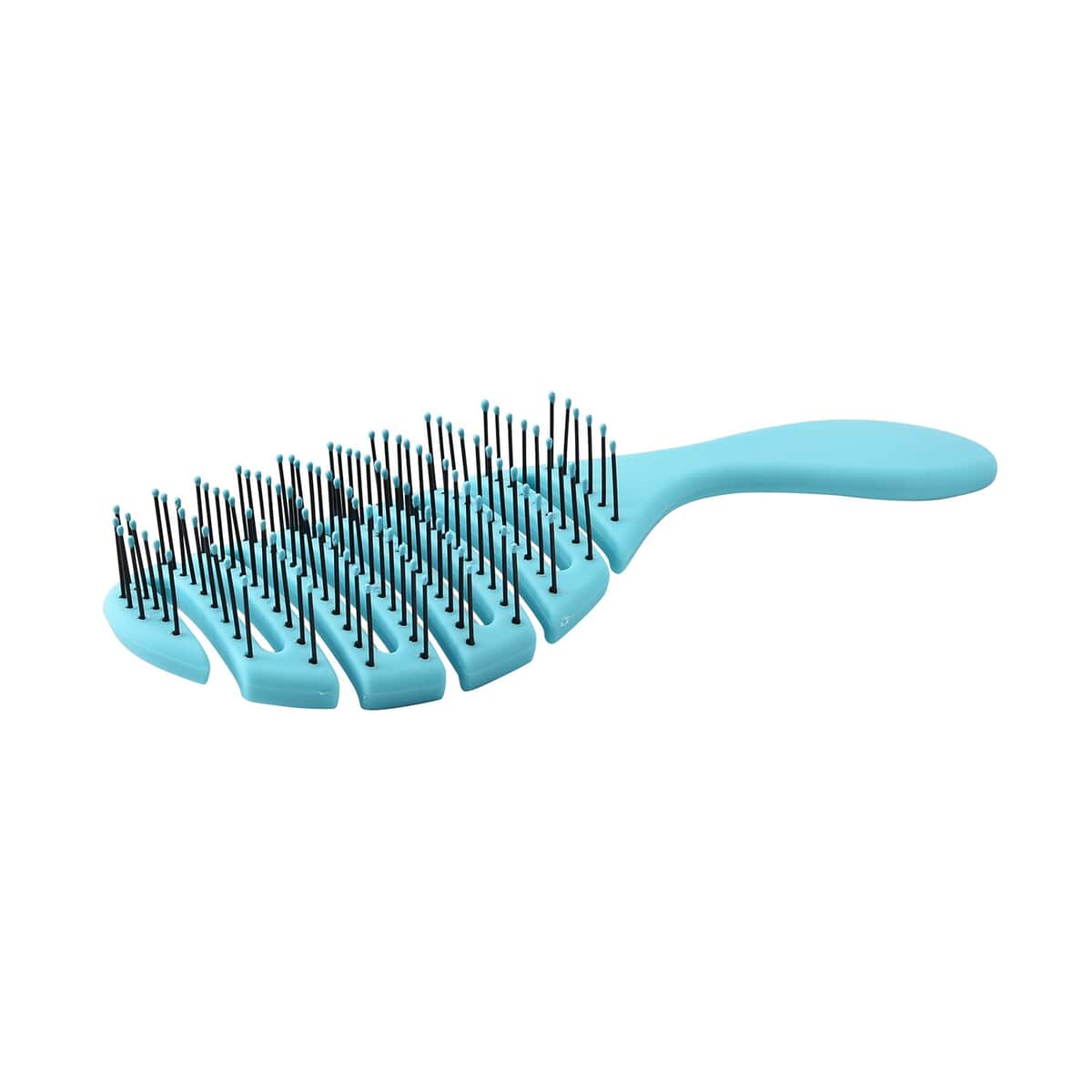 Black Flexible Hair Brush (8.66"x2.83"x0.23") image number 0