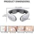 White Neck Massager for Pain Relief, Intelligent Neck Massager with Magnetic effect, Muscle Relax Tool, 6 Massage Modes, Automatic Massager Device with two extended massage patches(Off-White) image number 3