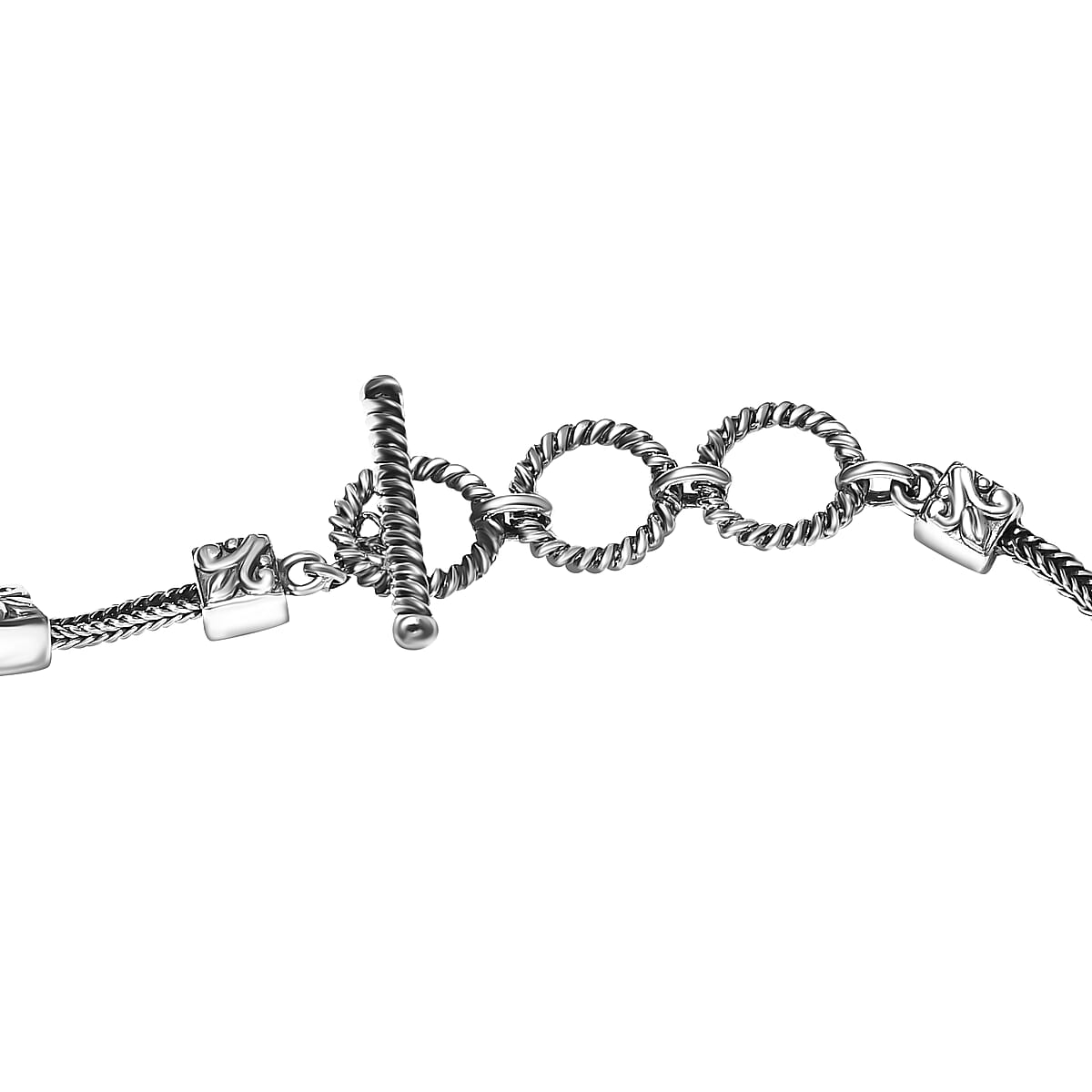 Artisan Crafted Moon Kyanite Bracelet in Sterling Silver, Gemstone Bracelet For Women, Gifts For Her 7.25 Inches 19.50 ctw image number 3