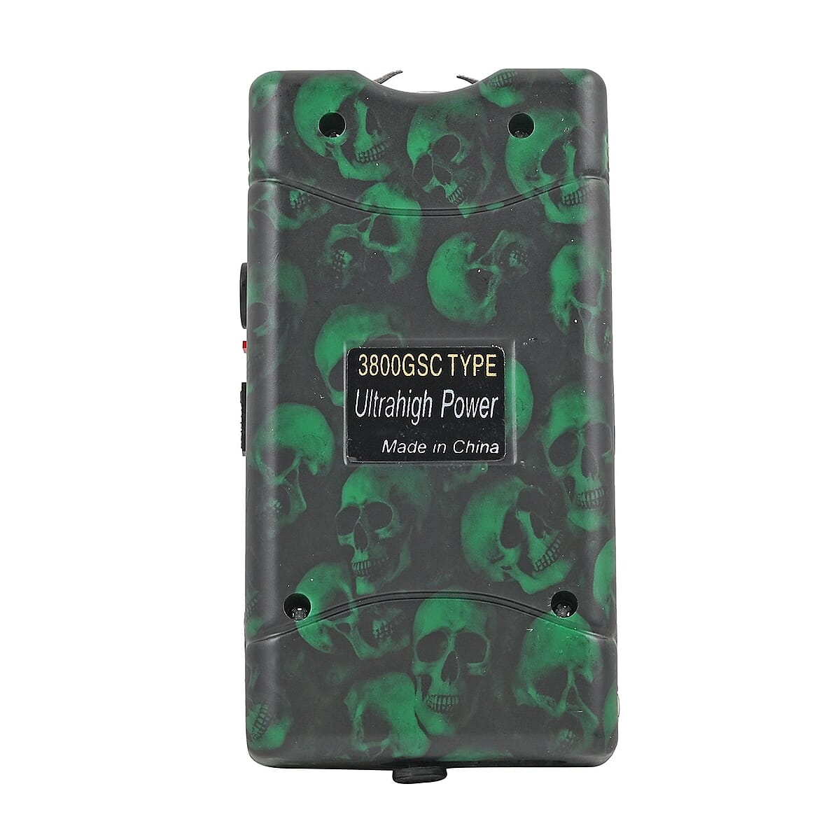 Kentucky Green Skull Stun Gun with Flashlight image number 1