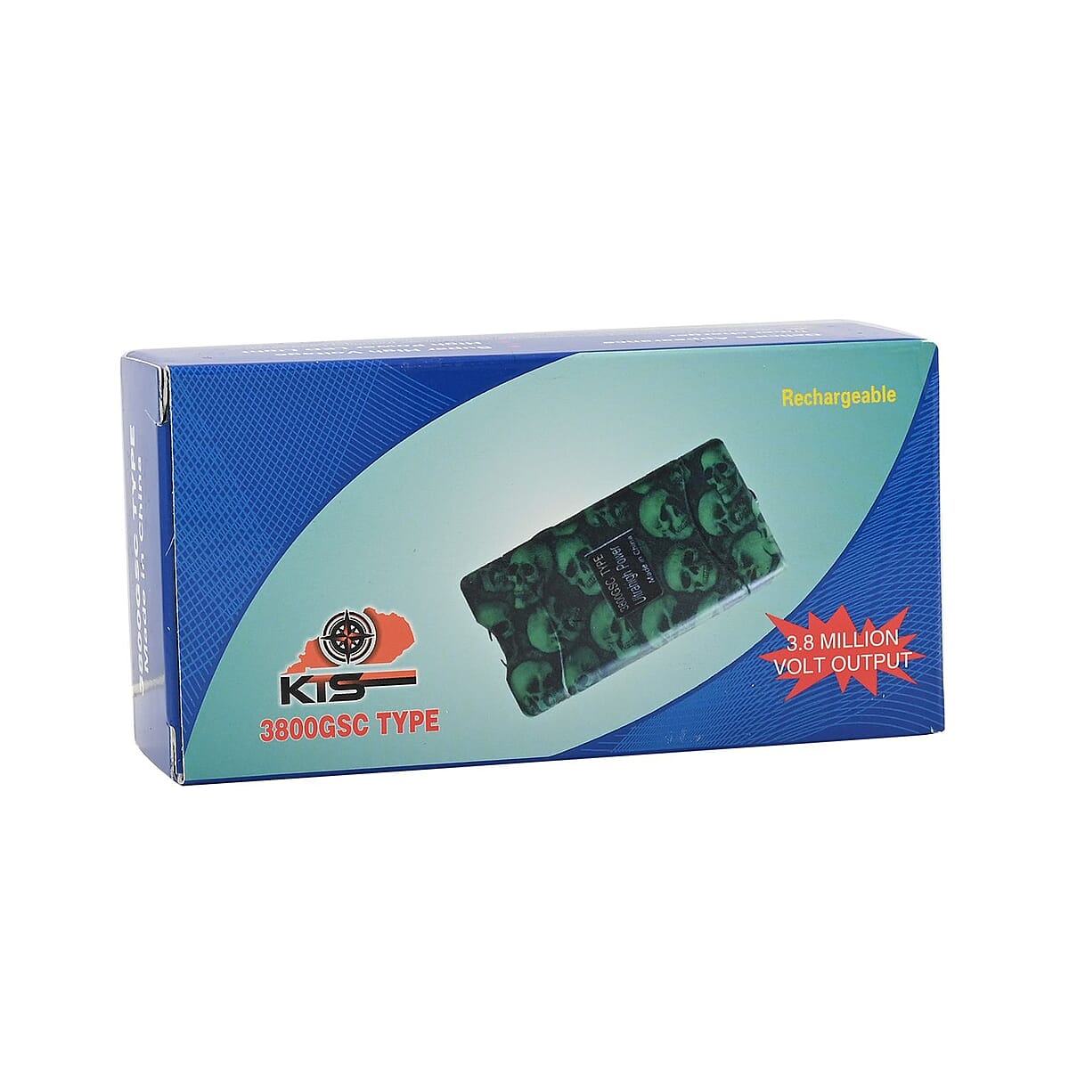 Kentucky Green Skull Stun Gun with Flashlight image number 5