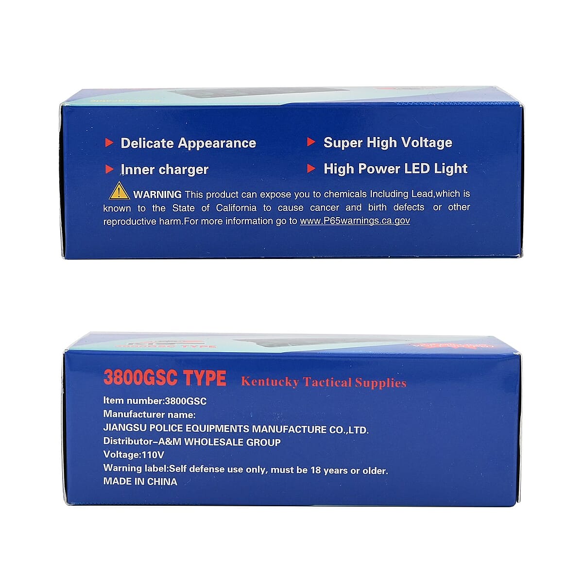 Kentucky Green Skull Stun Gun with Flashlight image number 6