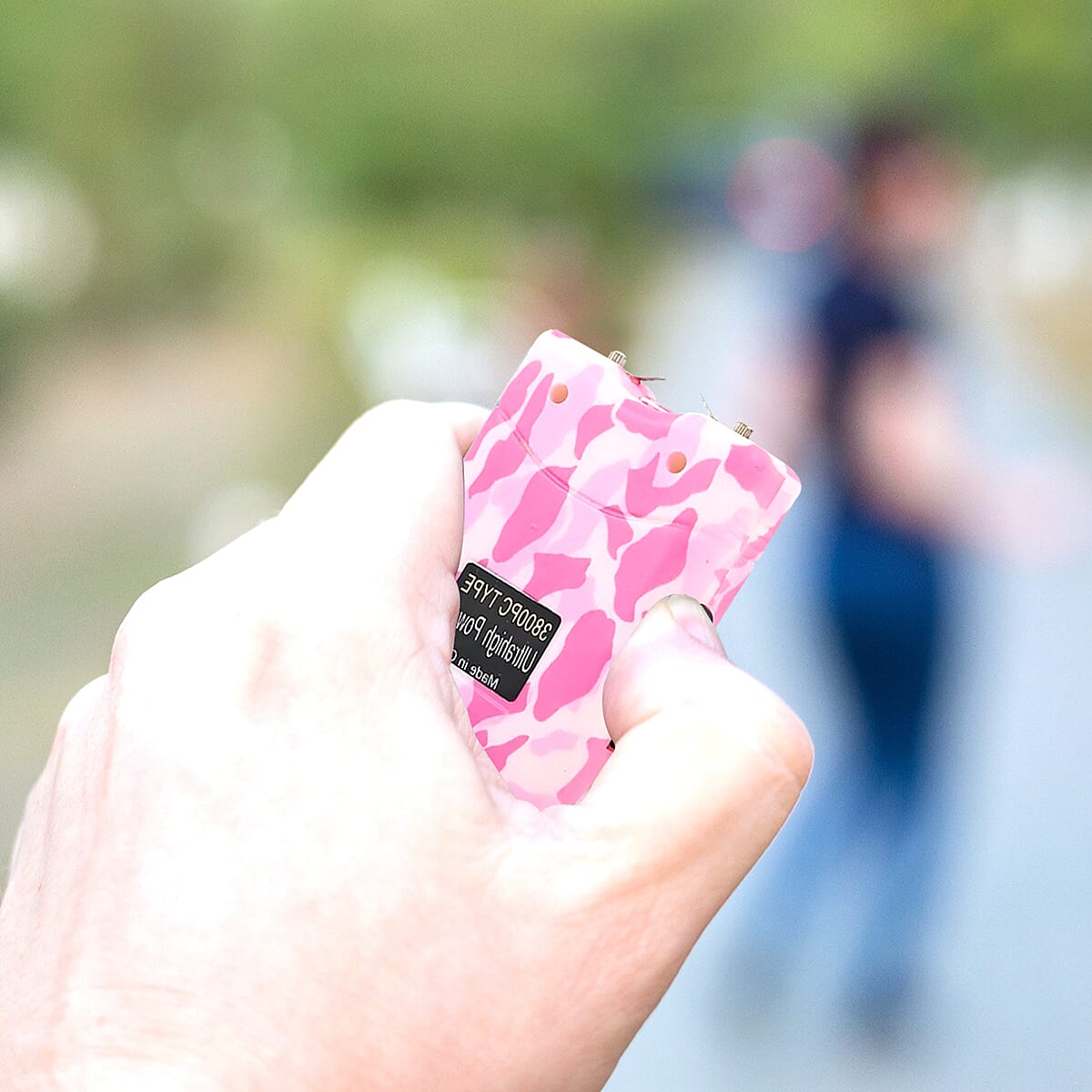 Kentucky Pink Camo Stun Gun with Flashlight image number 1