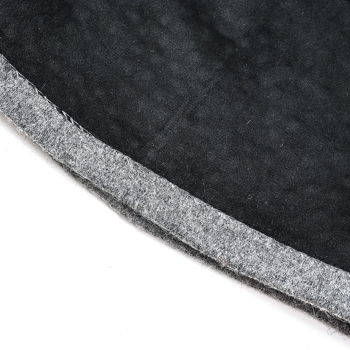 Gray Cashmere Blend Crystal Beanie and 1 Pair Gloves Set image number 3