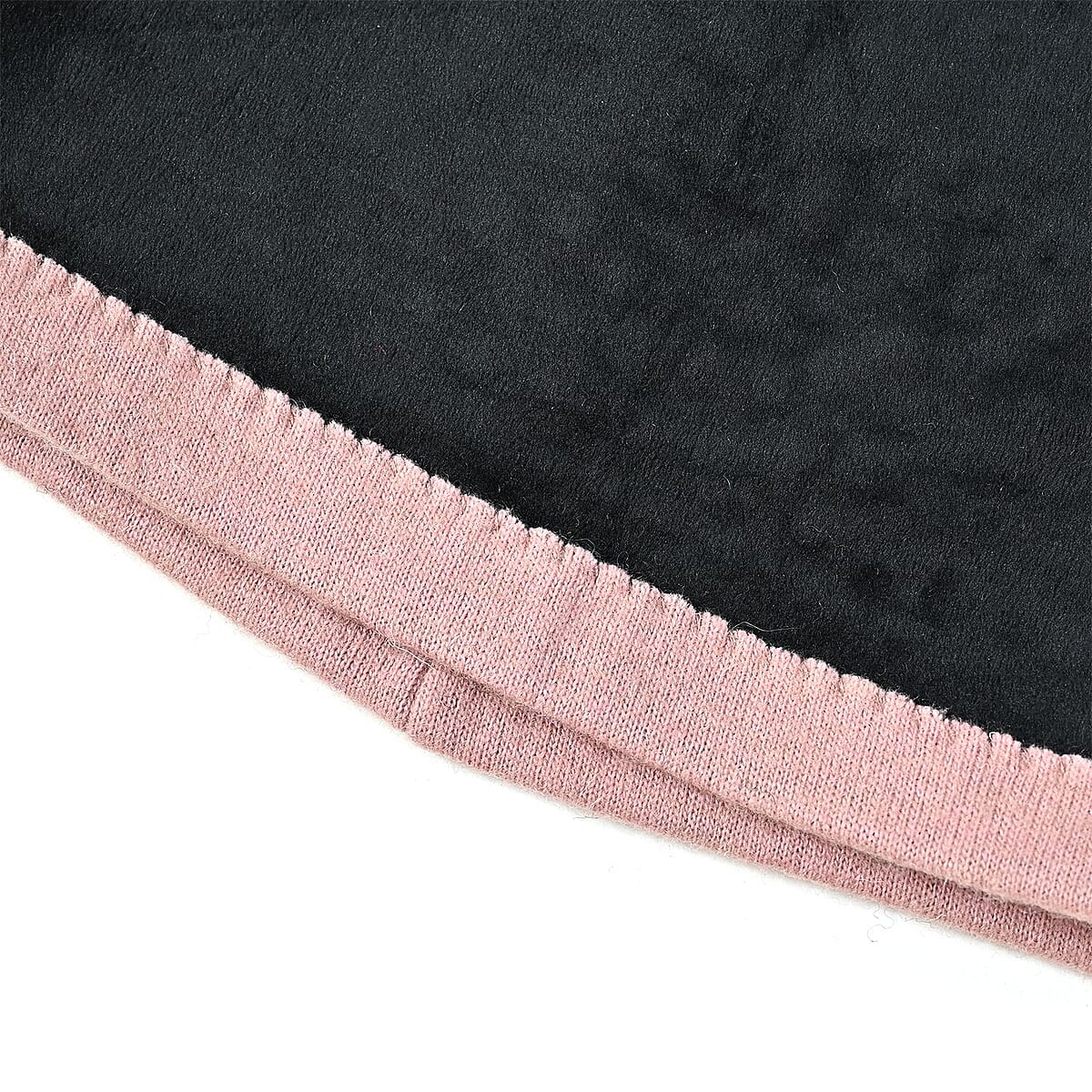 Pink Cashmere Blend Crystal Beanie and 1 Pair Gloves Set image number 3