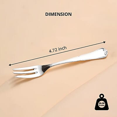 Sterling Silver Fork, Pure Silver Fork, Silver Dinner Fork, Premium Fork For Home and Kitchen 26.30 Grams