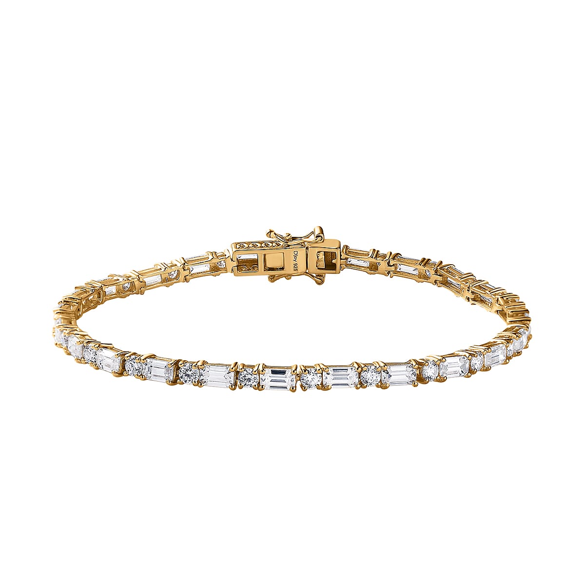 Moissanite Tennis Bracelet in Vermeil Yellow Gold Over Sterling Silver (8.00 In) 8.90 ctw image number 0