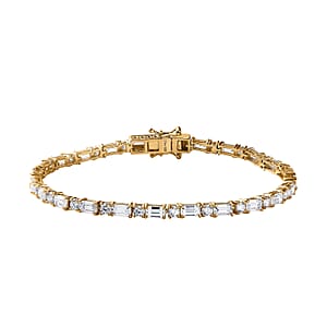 Moissanite Tennis Bracelet in Vermeil Yellow Gold Over Sterling Silver (8.00 In) 8.90 ctw