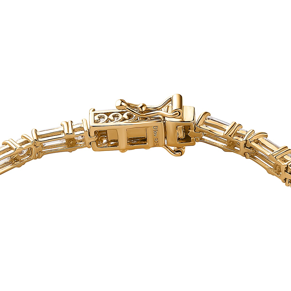 Moissanite Tennis Bracelet in Vermeil Yellow Gold Over Sterling Silver (8.00 In) 8.90 ctw image number 3