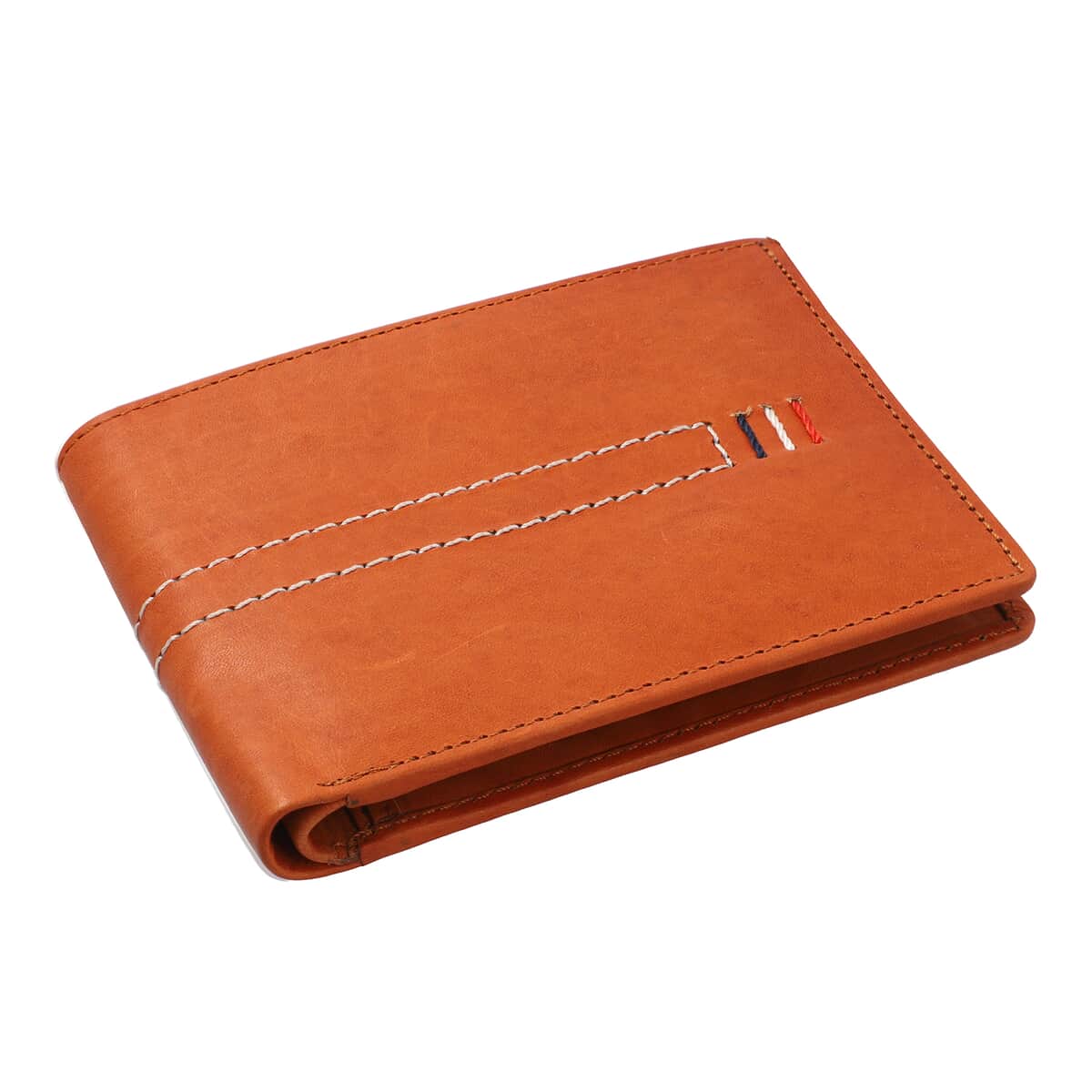 Passage Tan Genuine Leather RFID Bi-Fold Men's Wallet image number 0