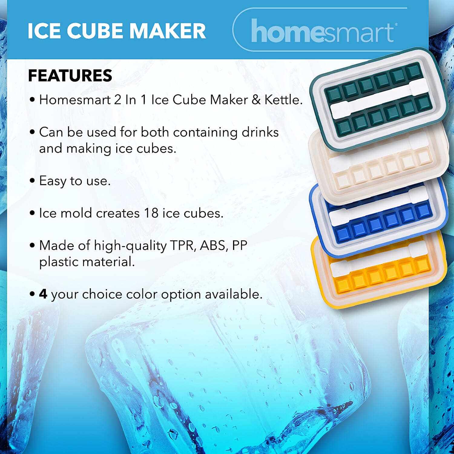 Homesmart Portable Ice Cube Maker