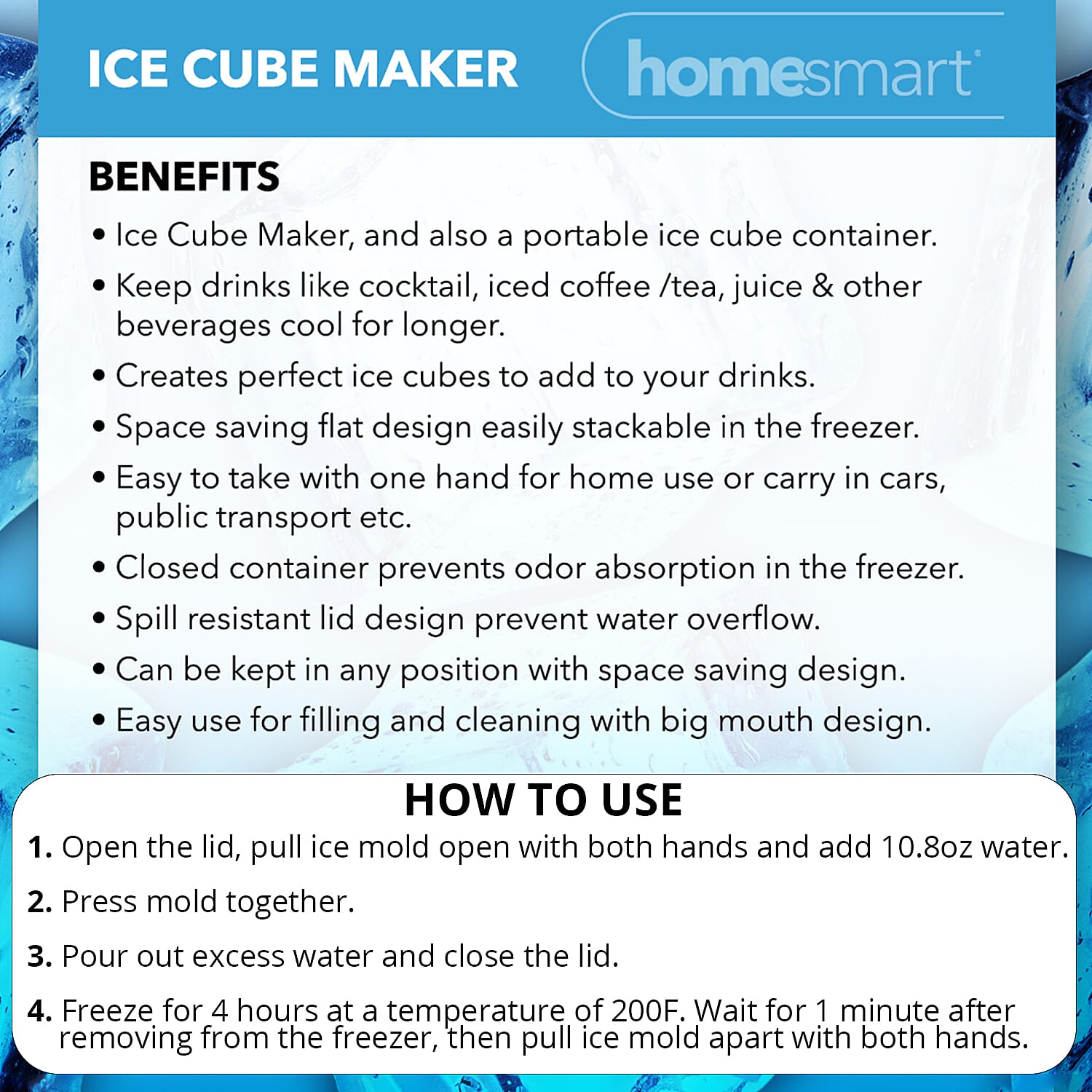 Homesmart Portable Ice Cube Maker