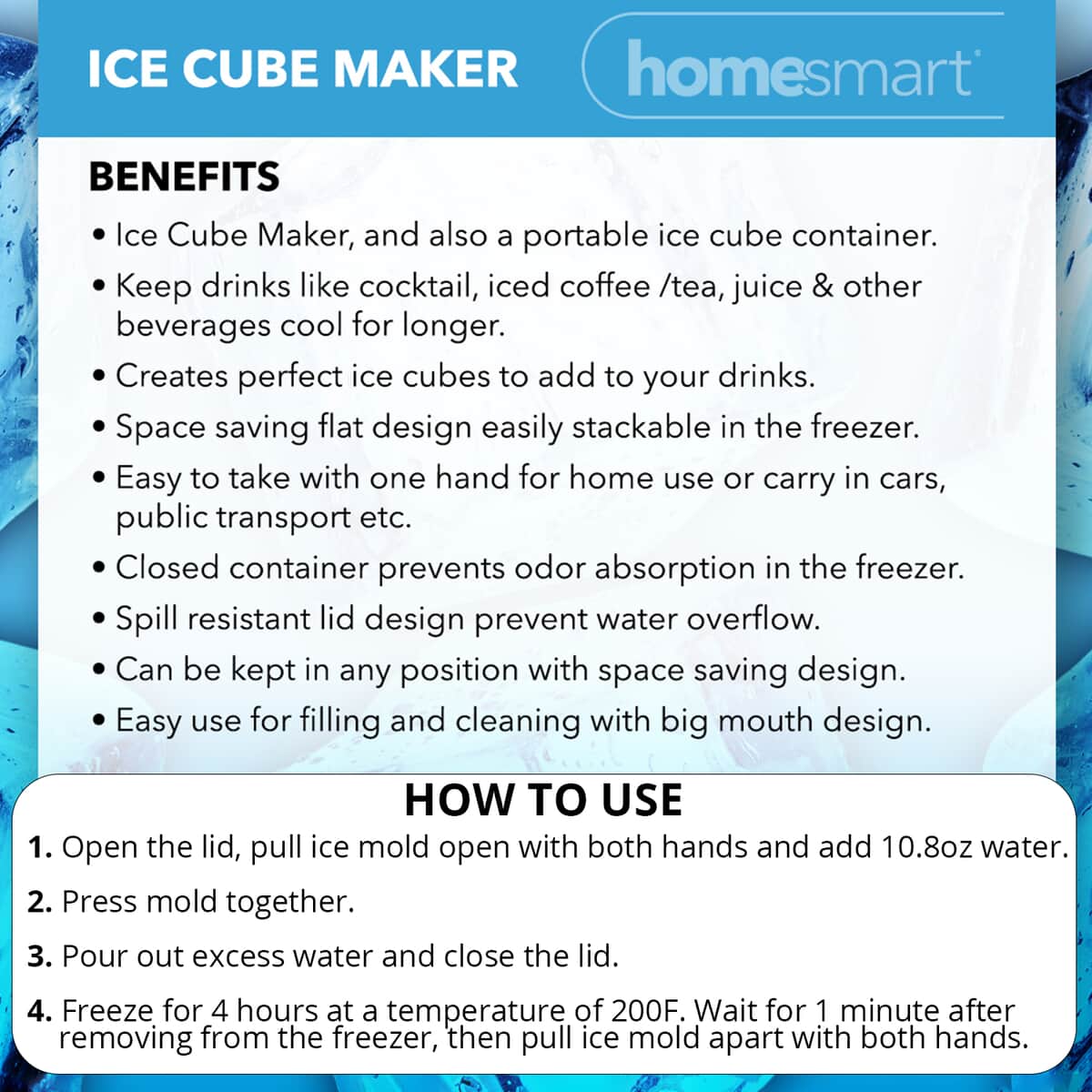 Homesmart White - Portable Ice Cube Maker image number 3