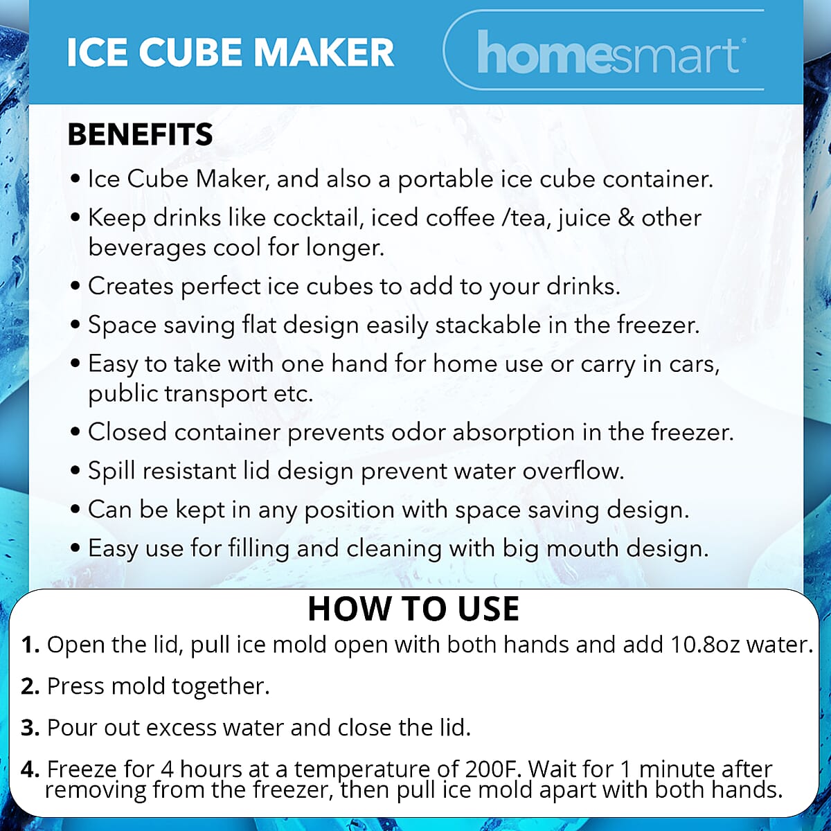 Homesmart Yellow - Portable Ice Cube Maker image number 3