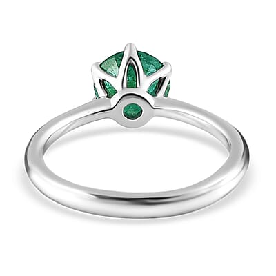 Rhapsody AAAA Kagem Zambian Emerald 1.25 ctw Solitaire Ring in 950 Platinum (Size 7.0) 4.25 Grams