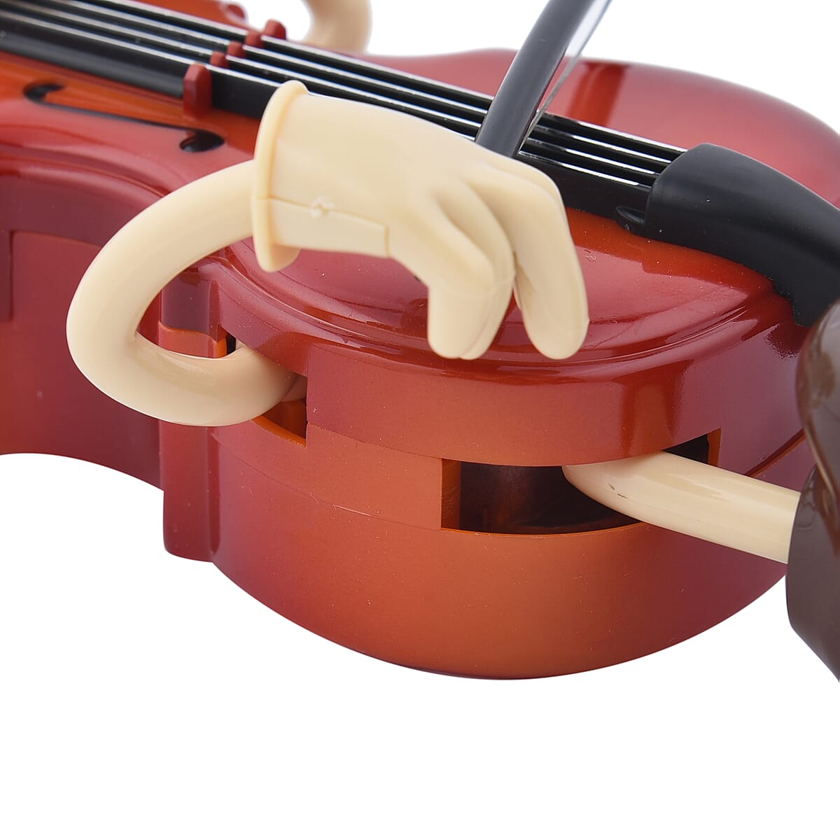 Brown Cello Shape Dancing Music Box image number 4