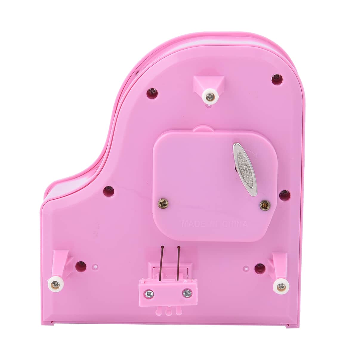 Pink Piano Shape Music Box with Ballerina (4.72x5.12x3.07) image number 4
