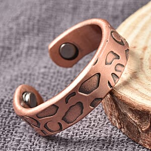 Magnetic By Design Lattice Adjustable Open Ring with Magnetic End in Rosetone