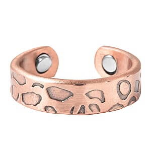 Magnetic By Design Lattice Adjustable Open Ring with Magnetic End in Rosetone